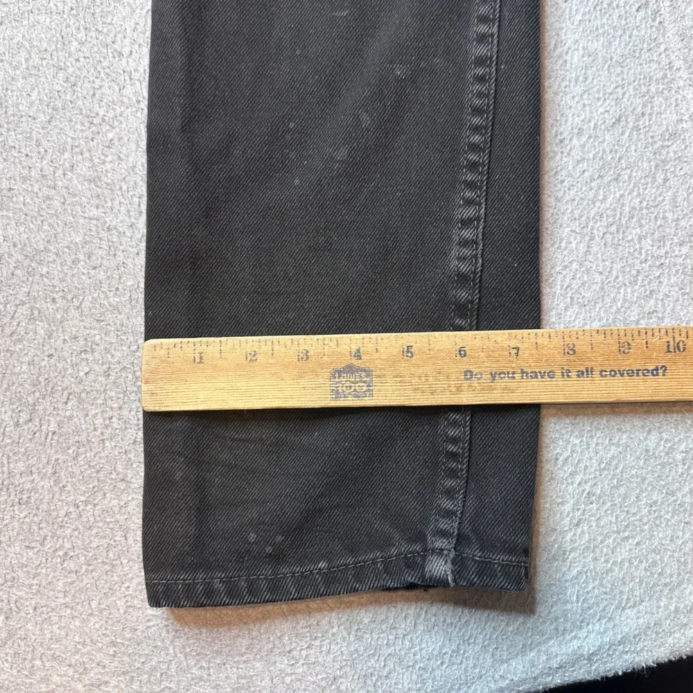 Levi's 516 Jeans Mens 30x32 (31x30) Black Straight Leg Distressed Paint Splatter